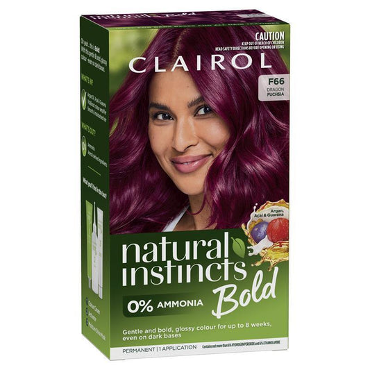 Clairol Natural Instincts Bold Fuchsia Permanent Hair Colour - 180g