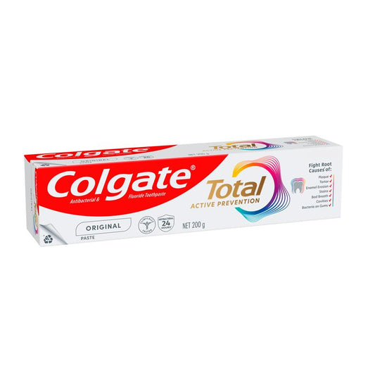Colgate Total Active Prevention Original Toothpaste 200g - 24 Hour Antibacterial Protection - Auzzi Store