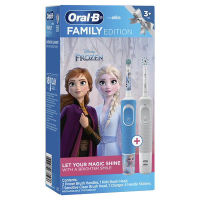 Oral B Power Toothbrush Pro 100 Frozen/Star Wars Pack - Fun and Effective Oral Care for Kids