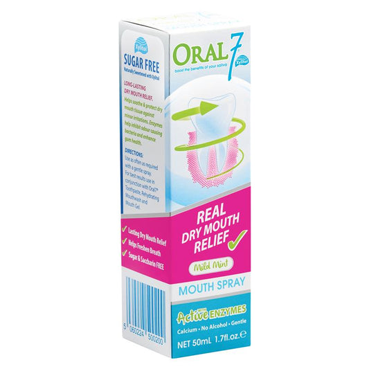 Oral7 Dry Mouth Relief Spray 50ml - Instant Hydration – view 2