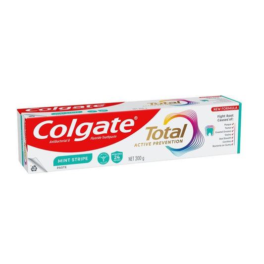 Colgate Total Active Prevention Mint Stripe Toothpaste 200g - All-in-One Oral Care - Auzzi Store