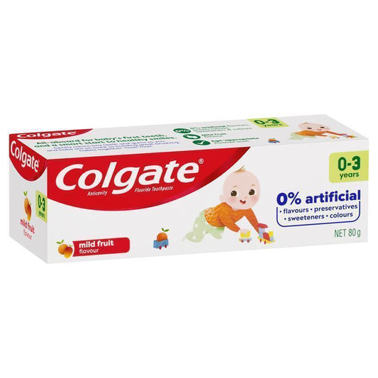 Colgate Kids Anticavity Toothpaste 0-3 Years Mild Fruit 80g - Auzzi Store