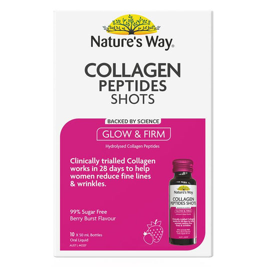 Nature's Way Collagen Shots with Vitamin E & Biotin, 10x50ml - Auzzistore