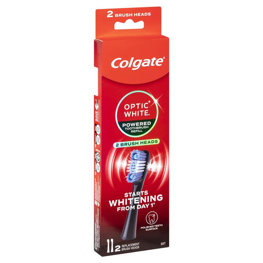 Colgate Optic White Power Toothbrush Refill - Soft 2 Pack
