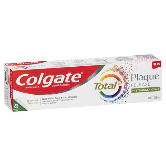 Colgate Total Plaque Release Reviving Cool Mint Toothpaste 95g