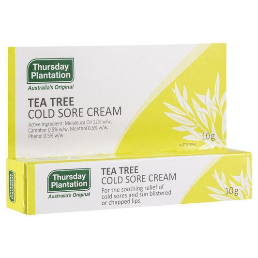 Thursday Plantation Tea Tree Cold Sore Cream 10g - Soothing Relief for Cold Sores-Auzzi Store
