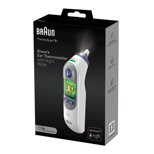 Braun Thermoscan 7+ Ear Thermometer - Accurate Temperature Measurement - Auzzistore