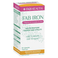 Fab Iron B Complex Zinc 60 Vegan Capsules – Easy Absorption