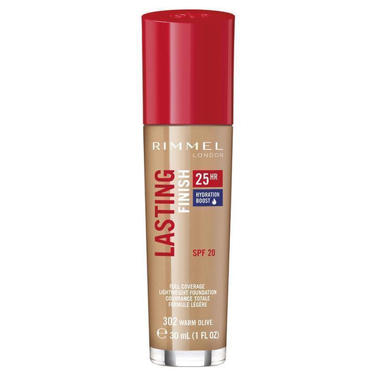 Rimmel Long Lasting 25Hr Foundation Warm Olive 302 - Auzzistore