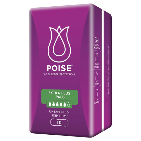 Poise Pads Extra Plus 10 Pack - Discreet Bladder Protection-Auzzi Store