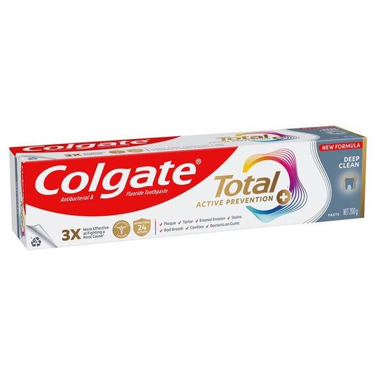 Colgate Total Active Prevention Deep Clean Toothpaste 200g - Tartar Control - Auzzi Store