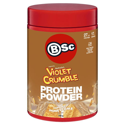 BSc x Violet Crumble Protein Powder - Caramel Honeycomb - 700g