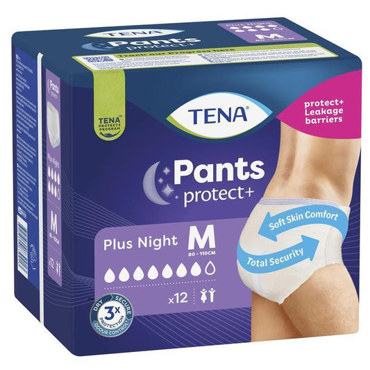 TENA Protect+ Plus Night Incontinence Pants Medium 12-Pants
