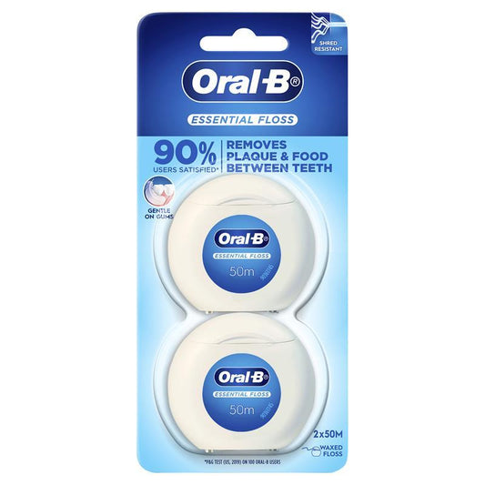 Oral-B Essential Floss - 2x50m for Comprehensive Dental Care-Auzzi Store