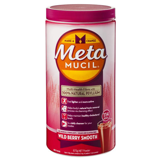 Metamucil Fibre Supplement Wild Berry Smooth - 114 Doses-Auzzi Store