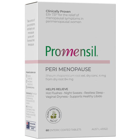 Promensil Peri Menopause Relief 60 Tablets - Auzzistore