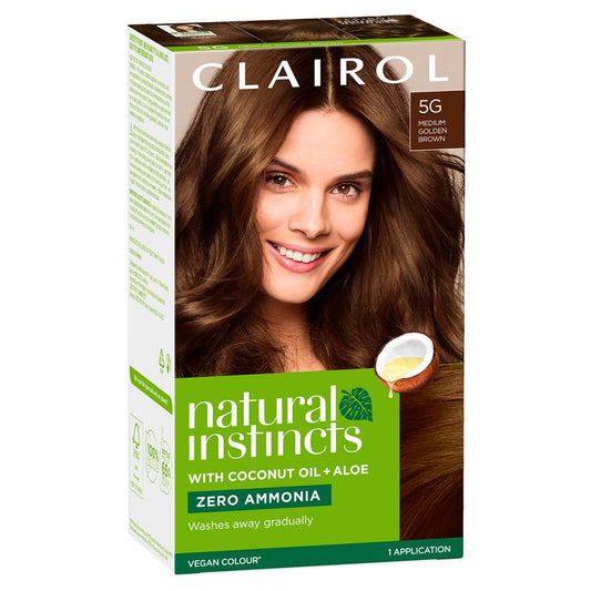 Natural Instincts 5G Pecan - Medium Golden Brown Semi-Permanent Hair Colour - Auzzi Store