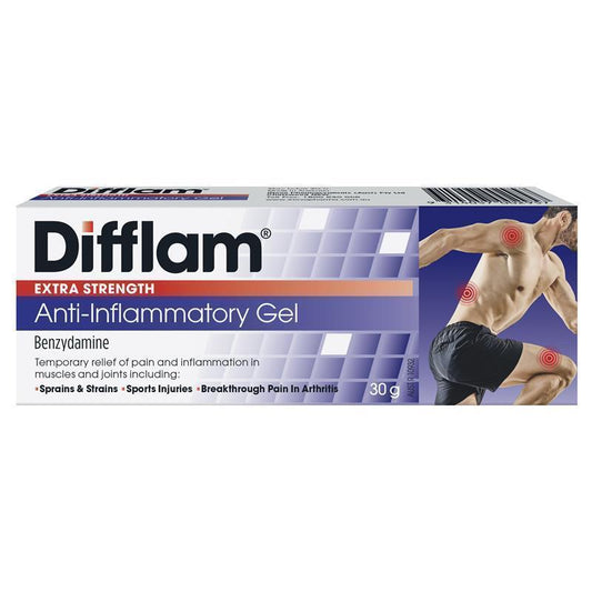 Difflam Extra Strength Anti-Inflammatory Gel 30g - Maximum Relief-Auzzi Store