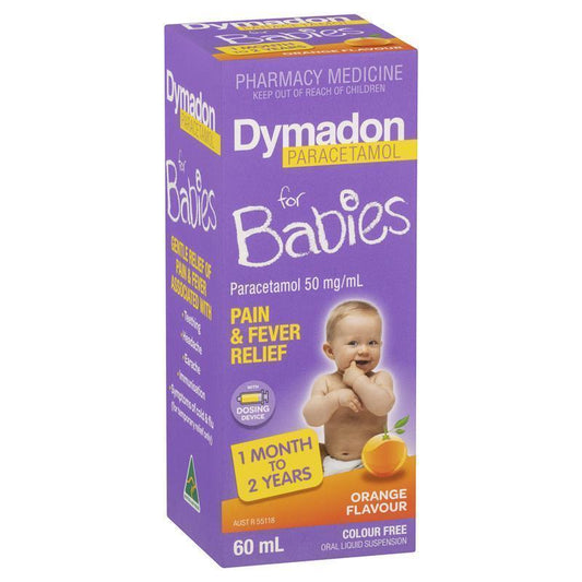 Dymadon for Babies Orange 60mL - Gentle Pain and Fever Relief-Auzzi Store