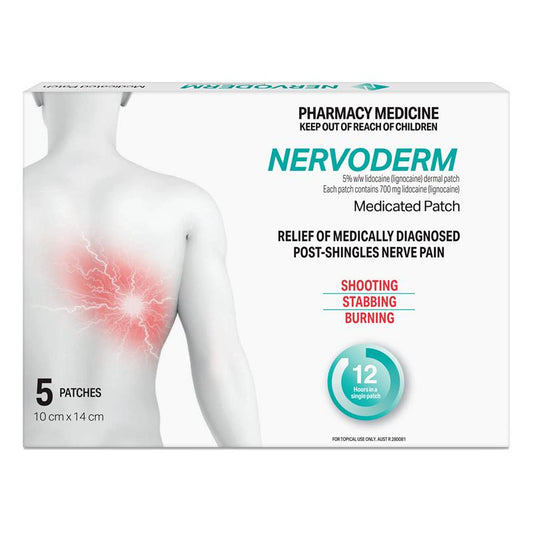 Nervoderm Lignocaine 5 Dermal Patch - 5 Pack – view 2 - Auzzistore