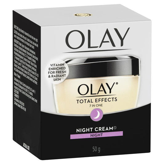 Olay Total Effects 7 in One Night Face Cream Moisturiser 50g - Revitalize Your Skin Overnight - Auzzi Store