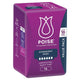 Poise Overnight Bladder Leak Pads – 16 Pads, 3-in-1 Protection