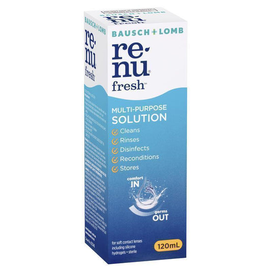 Bausch & Lomb Renu Fresh Multi-Purpose Solution - 120mL-Auzzi Store