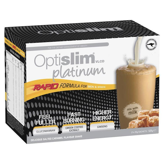 Optislim VLCD Platinum Salted Caramel - 21x25g - Auzzi Store