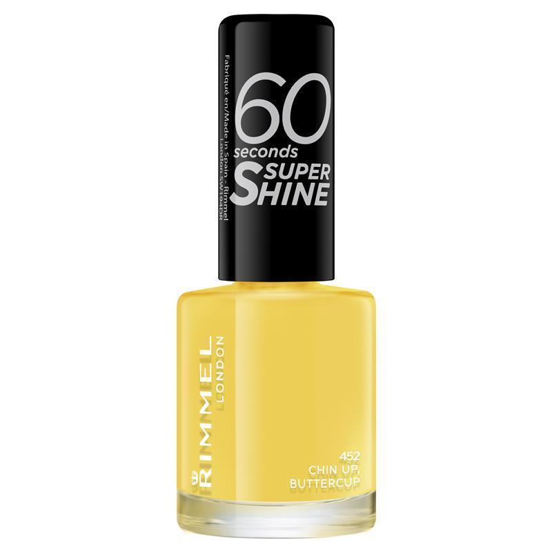 Rimmel 60 Seconds Super Shine Nail Polish 452 Chin Up Buttercup