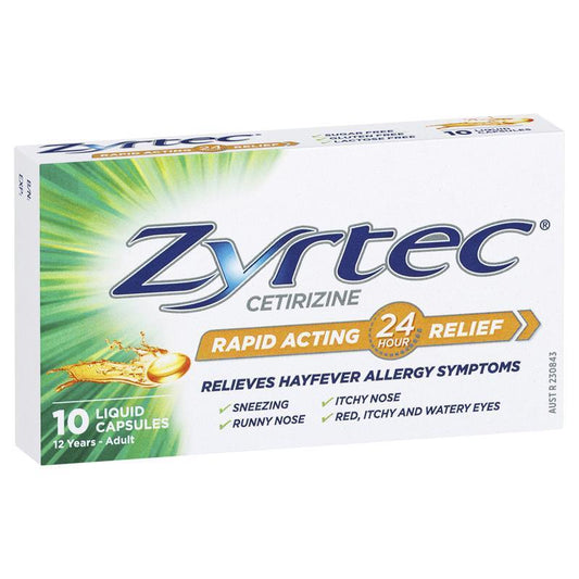 Zyrtec Liquid Capsules - 10 Count-Auzzi Store