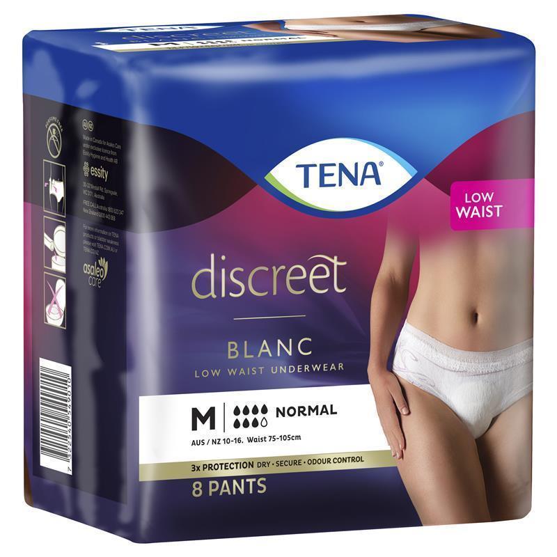 TENA Pants Women's Discreet Medium 8 Pack - Comfortable Incontinence Underwear-Auzzi Store