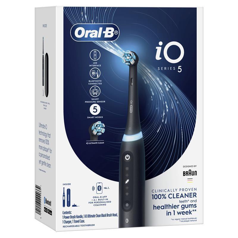 Oral-B iO 5 Series Electric Toothbrush - Black (1 Count)