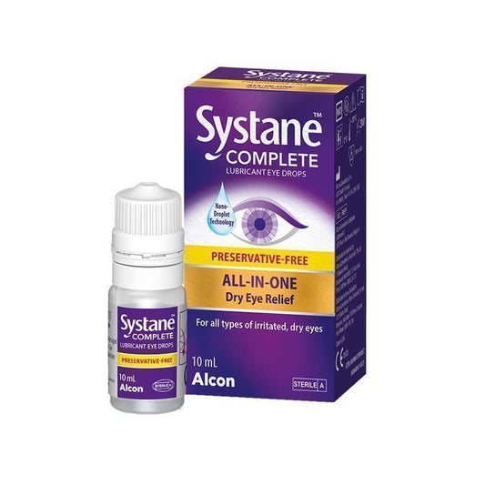 Systane Complete Preservative Free Lubricant Eye Drops 10ml - Dry Eye Relief