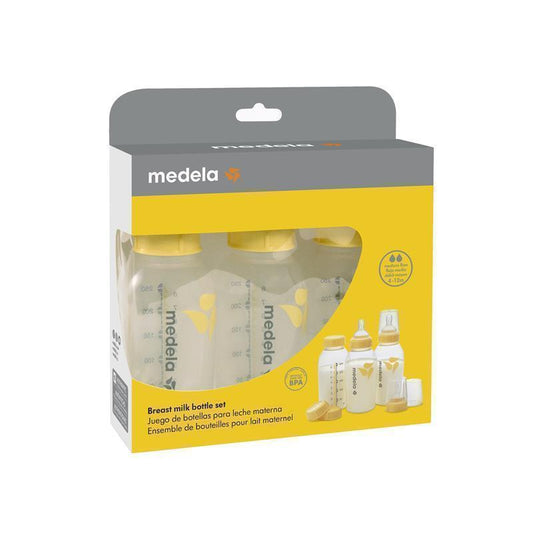 Medela 250ml Breastmilk Bottle with Wide Base Teat - 3 Pack - Auzzi Store
