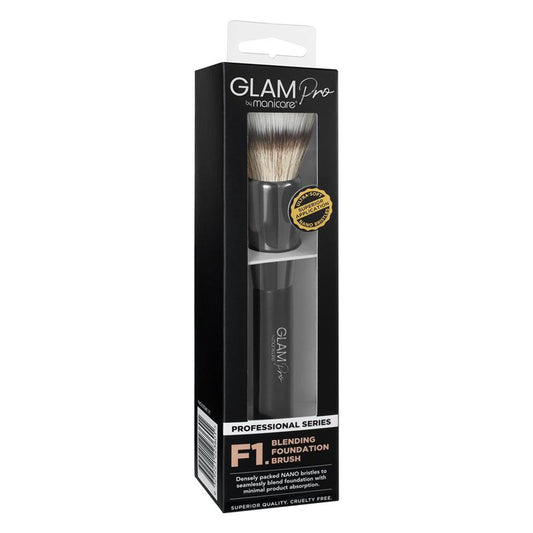 Glam By Manicare Pro F1 Blending Foundation Brush - Flawless Finish Tool – view 2