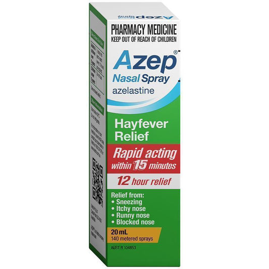 Azep Hayfever Relief Nasal Spray 20ml - Fast-Acting Allergy Relief - Auzzi Store