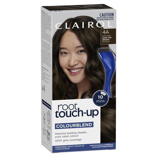 Clairol Root Touch Up Permanent Hair Colour 4A Dark Ash Brown - Fast & Convenient