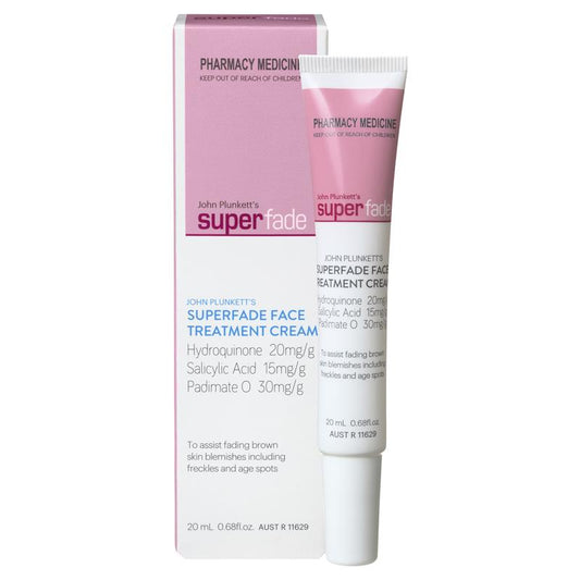 John Plunkett's SuperFade Face Treatment Cream 20ml - Targeted Pigmentation Solution - Auzzistore