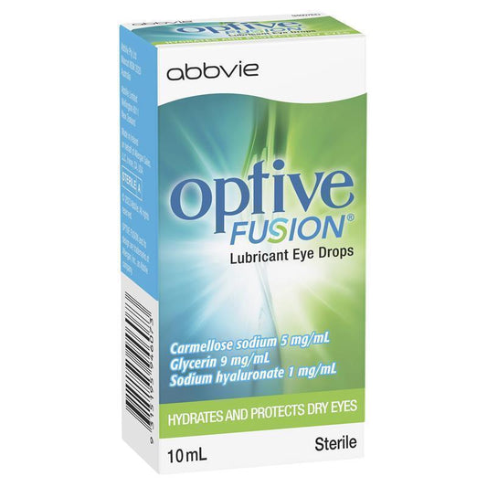Optive Fusion Eye Drops 10mL - Soothing Eye Relief-Auzzi Store