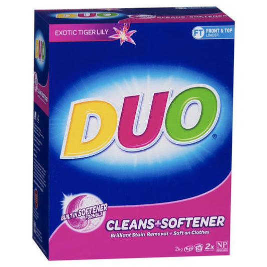 Duo Laundry Powder - Cleans & Softens - 2kg-Auzzi Store