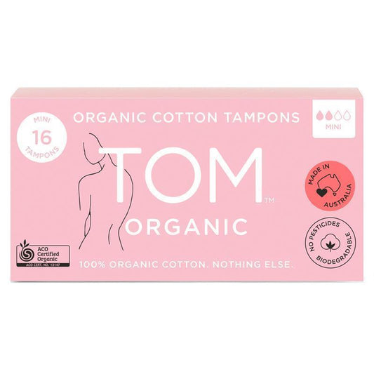 TOM Organic Mini Tampons - 16 Pack-Auzzi Store