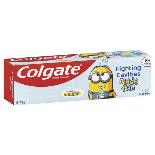 Colgate Kids Mint Minions Toothpaste 90g - Cavity Protection for Ages 6+