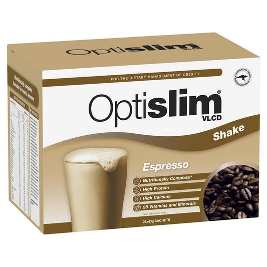 Optislim VLCD Expresso Coffee Milkshake - 21 x 40g-Auzzi Store