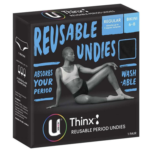 U By Kotex Bikini Regular Size 6-8 - Eco-Friendly Period Undies - Auzzistore