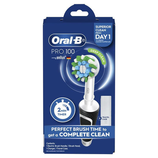 Oral-B Pro 100 Cross Action Electric Toothbrush - Black - Auzzi Store