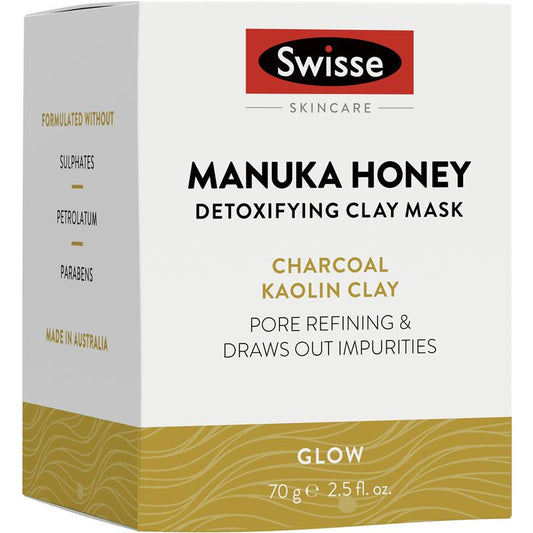 Swisse Skincare Manuka Honey Detoxifying Facial Clay Mask 70g - Purify Your Skin - Auzzi Store