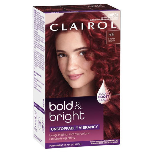 Clairol Bold N Bright Shade R6 Intense Cherry - Unstoppable Vibrancy