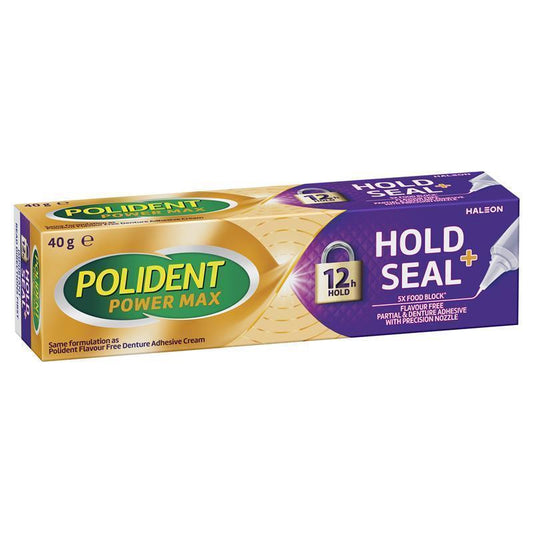 Polident MAX SEAL Denture Adhesive Cream 40g - Strong Hold for Comfort - Auzzi Store