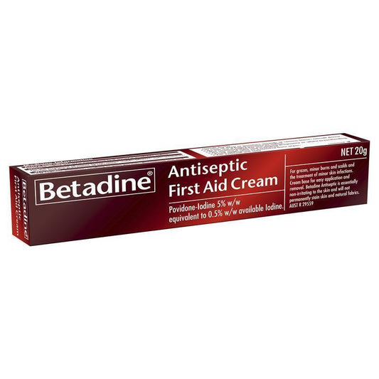 Betadine Antiseptic First Aid Cream 20g - Effective Skin Infection Treatment-Auzzi Store