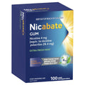Nicabate Gum 4mg Extra Fresh 100 Pieces - Effective Smoking Cessation Aid
